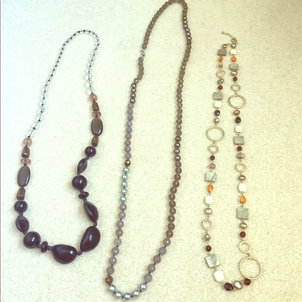 3 necklaces